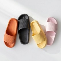 깽구 층간소음방지 쿠션 거실화 푹신한 거실 실내화 실내 슬리퍼, 오렌지