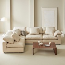 까미나르 클라우드 로얄소프트 4인+암리스 구스 쇼파, 네이비