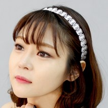 로라하 앨리스 얇은 레이스 여성 머리띠 심플 깔끔한 헤어밴드