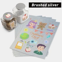 [사무용]홀로그램 레인보우 인쇄 비닐 스티커 용지 A4 자체 접착 DIY 라벨 잉크젯 프린터용 방수 30 매, 05 05