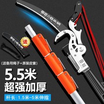 전지가위 전정가위 가지치기 전동 열매따기 원예 조경 충전식 다목적가위 나무, 3.일본대전장5.5m간편대무패-로버튼