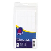 Avery Self-Adhesive Removable Labels 0.625 x 0.87 Inches White 1050 per Pack (05424) null