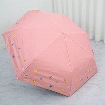 기라로쉬 고양이 얼굴패턴 암막 3단 완전자동우산 양우산 양산