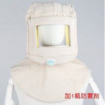 방독면마스크 분진 방진 보호 마스크 복면 캡, 흰색 곡선  캡 + 김서림 방지제 1