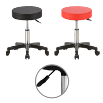 높낮이 조절 진찰용 간이 보조 원형 이동식 회전 작업 고급 환 의자, 170사출다리-레드