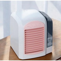 무드등 북유럽풍 냉풍기 디자인 선풍기 탁상용 LED, 블루, 블루