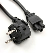 신성전기 3구 노트북 전원 케이블 (크로바 케이블 220V 10A 1m), 1개
