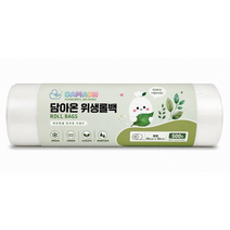 담아온 위생롤백 비닐백 비닐봉투 두꺼운 롤비닐팩 중형 25cm x 35cm 500개입