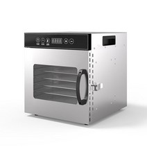 가정용 식품 건조기 고추 음식 탈수 말린 과일기계 및 상업용 스마트 터치 8 레이어 용량 비주얼 도어 조명 탈수기, 전면 제어 1pc