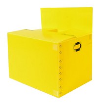 뉴프라테크 이사박스 7호(고급형)-5개묶음 [모서리 필라멘트테이프 부착 박스], 노랑, 5개