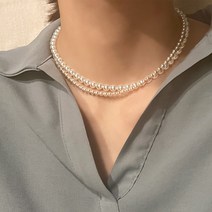 당일발송 스와로브스키 진주 14K 비드 초커 신민아 김나영 목걸이 국내배송 자체제작