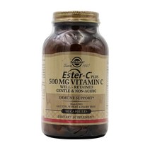 솔가 에스터C 플러스 500mg 비타민C 90캡슐 글루텐프리 Solgar Ester-C 필수비타민 Wellness