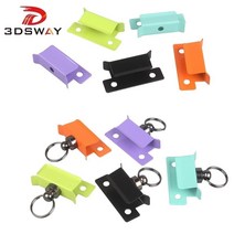 3DSWAY 4pcs 3D 프린터 부품 유리 Hotbed 플랫폼 클램프 다채로운 스테인레스 스틸 가열 침대 Ultimaker 빌드 플레이트 클립 End 3, 4pcs Apple Green