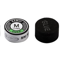 KAMUI 풀 큐 팁 블랙 SS/S/M/H 스누커 큐 팁 11mm/14mm 내구성 팁 당구 액세서리 Professional Nine Ball, M 11mm_18