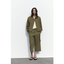 독일 자라 ZARA 탑스티치 및 포켓 보머 재킷