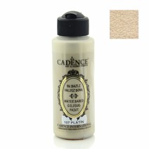 120ml 용량 체험학습 헤리티지공예 카덴스 고광택 길딩 메탈릭 물감 Platinum (107)