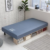 무소음 박스수납 단면 매트리스 고급형 / 1인 원룸가구 수납가능 인테리어가구 침대프레임, I자형 수납, 네이비