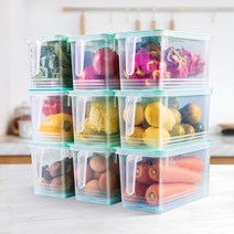 iSefoyo 냉장고 반찬통 정리 수납함 1.4L 4.7L, 4.7L*5