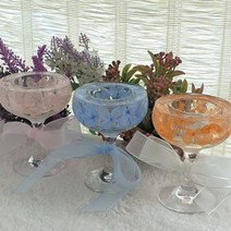 수국 젤캔들 홀더 / 티라이트 홀더, 핑크