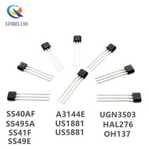 10 Buah SS40AF SS41F SS495A SS49E OH41F SS495A1 센서 홀 SS40 SS41 SS495 SS49 A3144E U18 US1881 AH35, 06 A3144E