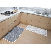 매쉬원 3DMESH 큐브 주방매트 PB-1260, 그레이