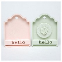 수제몰드/new) hello/ 민무늬 액자-1구