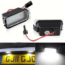 번호판등 재규어 xf x250 xj x351 화이트 canbus 2pcs led 번호