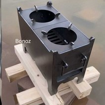 Bonoz 화목난로 펠릿난로 가정용화목난로 화목, 2구  강철 탄소 스토브