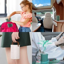 휴대용 미세먼지 공기청정기 휴대용 소형 공기 청정기 자동차 및 사무실 사용 홈 침실 여행용 미니, 한개옵션0