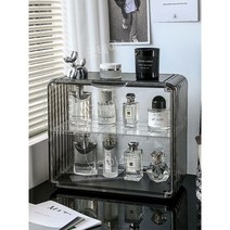 향수쇼케이스 향수 진열대 투명 디스플레이 캐비닛 탁상 화장대 화장품 정리함 수납 케이스, D. 티 브라운