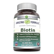 어메이징뉴트리션 포뮬러 비오틴 10000mcg 캡슐, 100개입, 1개