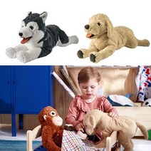 강아지 봉제인형 어린이 선물용 고시그 골덴 골든리트리버 애착인형 시베리안허스키, 3)리블리그 57cm