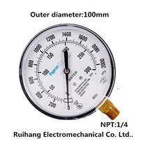 새로운 지널 TYCO 화재 수압 게이지 압력 35-W1005P-02L-XUL 300psi, 한개옵션0