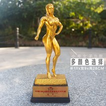 보디빌딩 피트니스 우승 피규어감사패 상패 헬스트로피 실버 상폐 기념품, 투명한