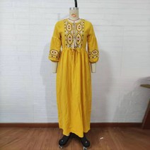 이니셜귀걸이 모던앤시크 패션 순수 컬러 라운드 목 레이스 액세서리 드레스 느슨한 기질 슬리브 수 놓은 코튼 린넨 공장 직접 판매