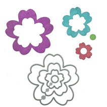 다꾸 종류의 5 꽃잎 꽃 잎 절단 죽을 Scrapbooking 금속 커터 앨범 카드 일기 책 장식 종이, [01] 1