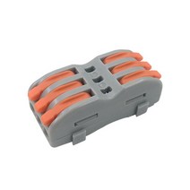 전선연결부품 와이어 커넥터 222-412 2 핀 접합 터미널 블록 Led 스트립 조명 전기 빠른 미니 도체 레일, 04 423A_04 100PCS