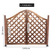 나무 전원주택대문 대문설치 시골집 단독주택 울타리 원목울타리 대문 발코니 펜스, F 140cm