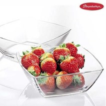 [RA㏓] 파사바체 토키오 사각빙수볼 중 유리그릇 팥그릇 팥볼 디저트 유리볼 투명 디저트볼 다용도볼 고급 ▷_§Ea, 《본상품》, 이상품GOOD