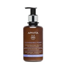 아피비타 크리미 클렌징 폼 200ml Apivita Mousse Onctueuse Nettoyante, 1팩