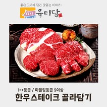 [육미담] (1++/마블링9이상)등급 한우모듬골라잡기 /스테이크, 채끝(0.2kg)_스테이크