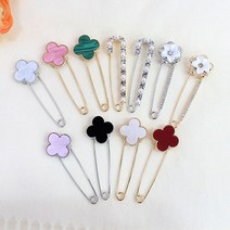 옷핀브로치 장식 가디건 여밈 오픈방지 패션 진주 큰