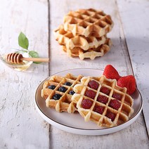 신진제과 빅사이즈 벨기에 냉동 리와주 와플 냉동간식, 75g, 5개입