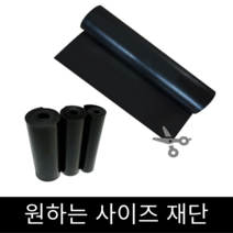 고무판 검정 하수구 덮개 방진 미끄럼방지 작업 깔판 패드 [ 재단 판매 / 두께 ], 폭 91cm x 길이 10cm, 19.1mm