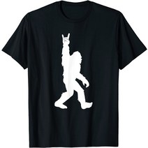 Sasquatch Believers 티셔츠를위한 재미있는 Bigfoot Rock and Roll Tshirt