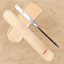 메이크업 스파츌라 파운데이션 다이소 스패츌러, 스파츌라+가죽케이스 1세트