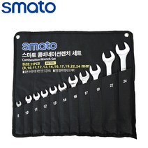 스마토 프로콤비네이션 플레어너트 양구스패너 라쳇콤비렌치세트 모음, 라쳇콤비렌치세트-플렉시블(무광)12PCS