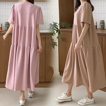 반팔 셔링 캉캉 여름 빅사이즈 원피스 R290
