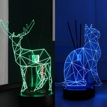 아트박스/플렌느 플렌느 인테리어 방향제 아크릴 무드등 디퓨저, 고양이