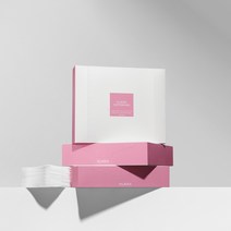 [그린비화장솜] 블라세아 멜로우 코튼 화장솜 4박스, 분홍 [두께 40g] 4박스 (총 640매)